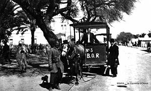 BISKRA -TRAMWAY A CHEVAL